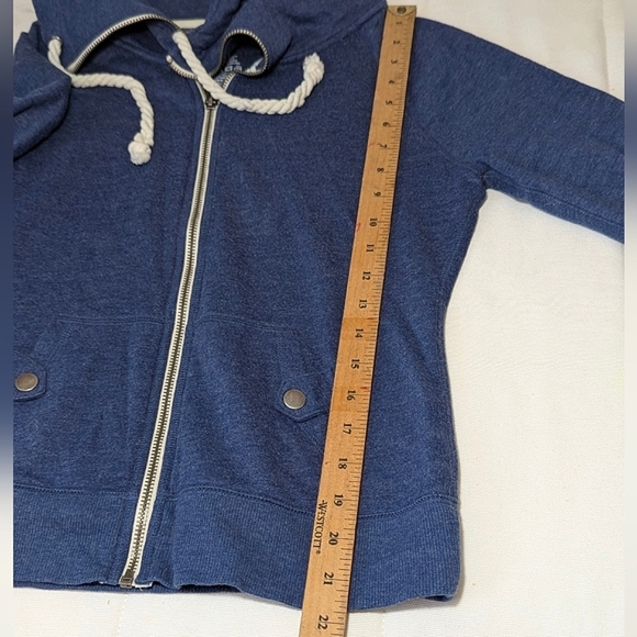 Y2K 3/4 Sleeve Zip Up Sweater - Picture 8 of 8